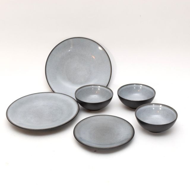 Jars Made in France "Tourron Gris Ecorce" Ceramic Plates and Bowls EBTH