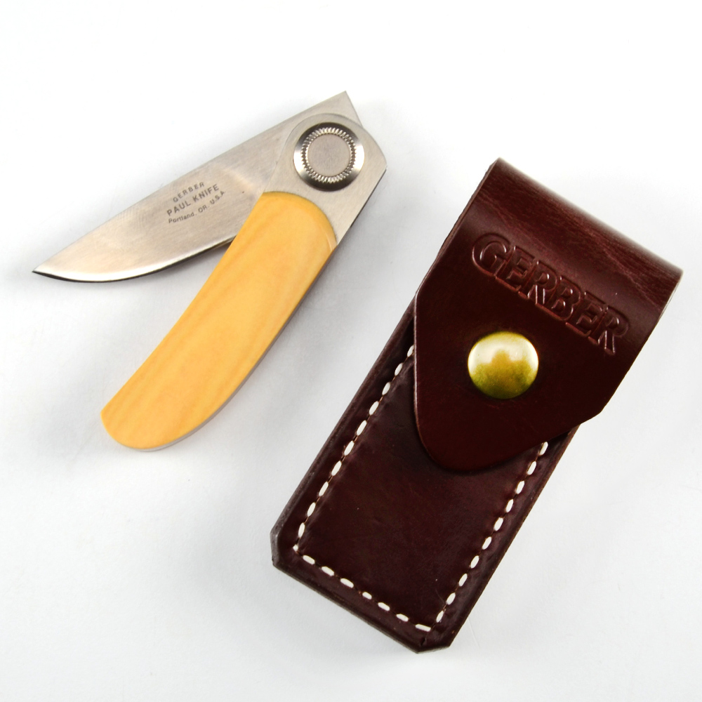 Gerber "Paul" Push Button Pocket Knife EBTH