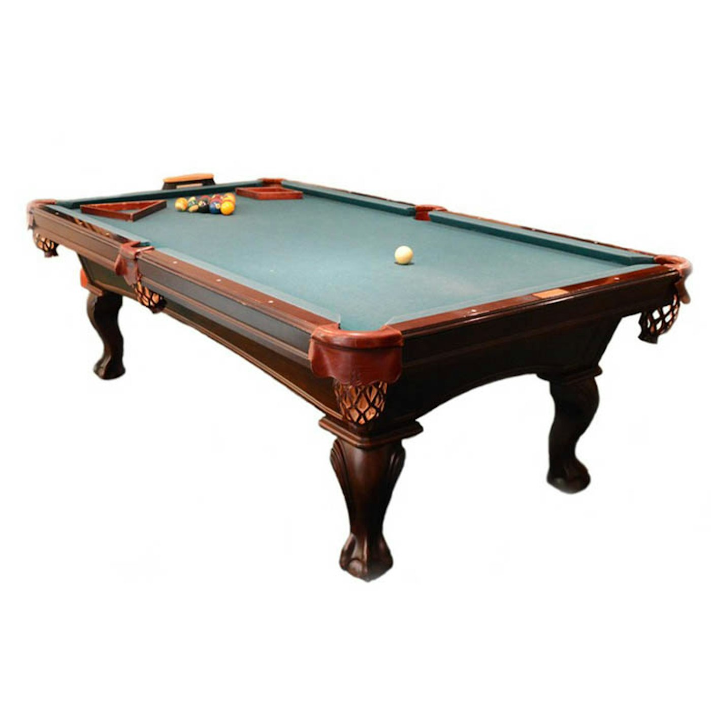 Olhausen Cherry Wood Eight Foot Pool Table : EBTH