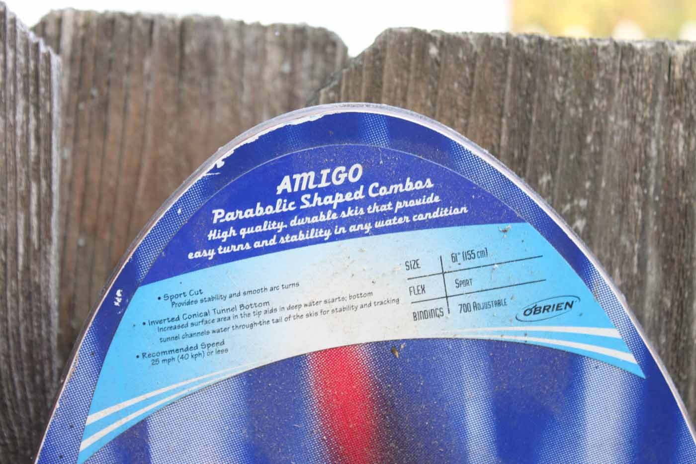 Pair of O'Brien "Amigo" Water Skis EBTH