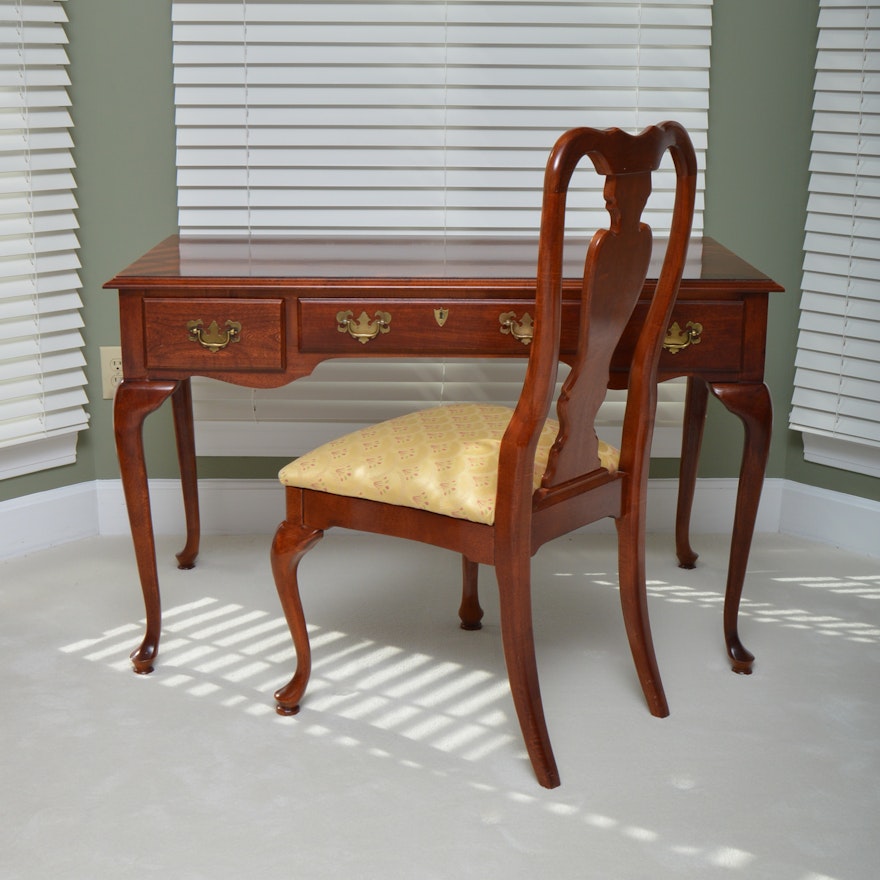 Queen Anne Style Desk With Chair By American Drew Ebth