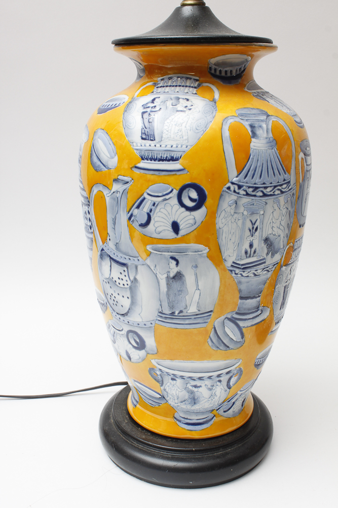 Pair of Ginger Jar Ceramic Lamps EBTH