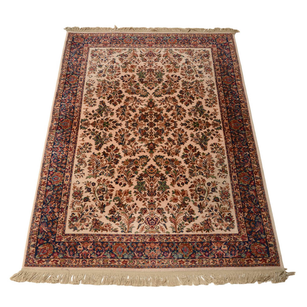Karastan "Ivory Sarouk" Machine Woven Wool Area Rug EBTH