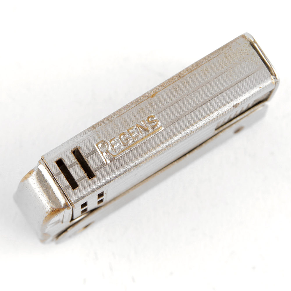 Vintage Lighter, Cigarette Cases, and Cast Aluminum Frog Matchstick