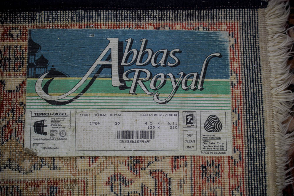 Vintage Teppich Siegel "Abbas Royal" Belgian Area Rug EBTH