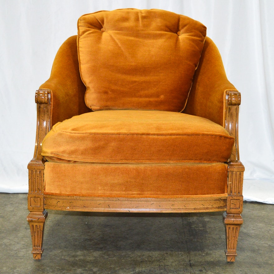 Vintage Burnt Orange Armchair By Furniture City Of Grand Rapids Inc Vintage Burnt Orange Armchair By Furniture City Of Grand Rapids Inc Ebth