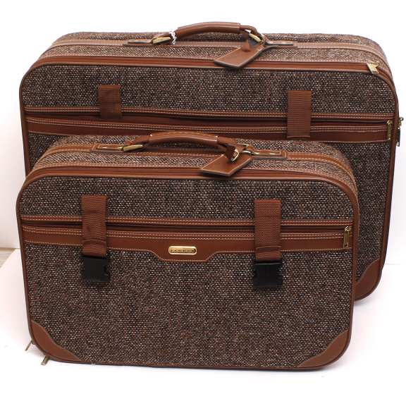 tweed luggage set