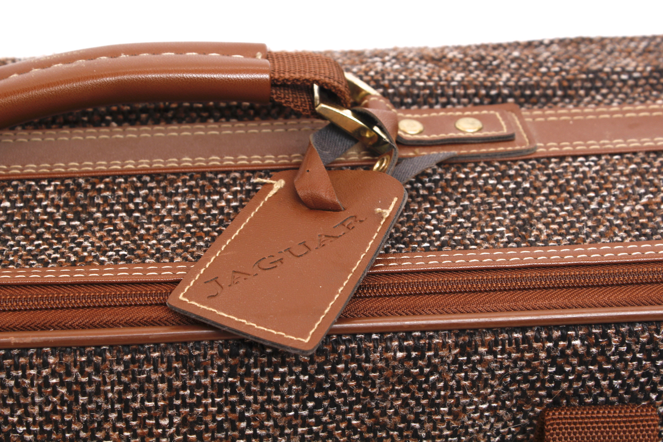 Tweed Jaguar Luggage Set EBTH