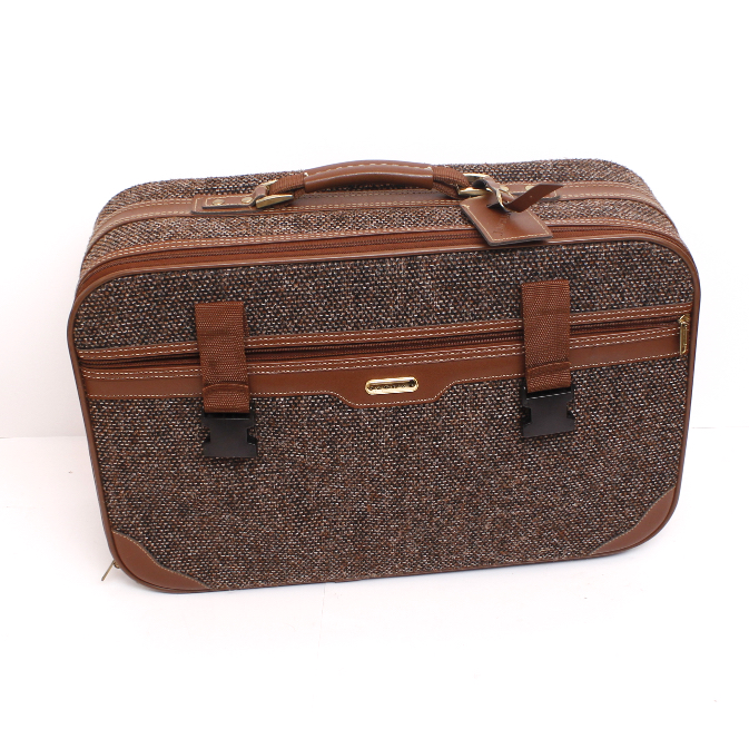 Tweed Jaguar Luggage Set EBTH