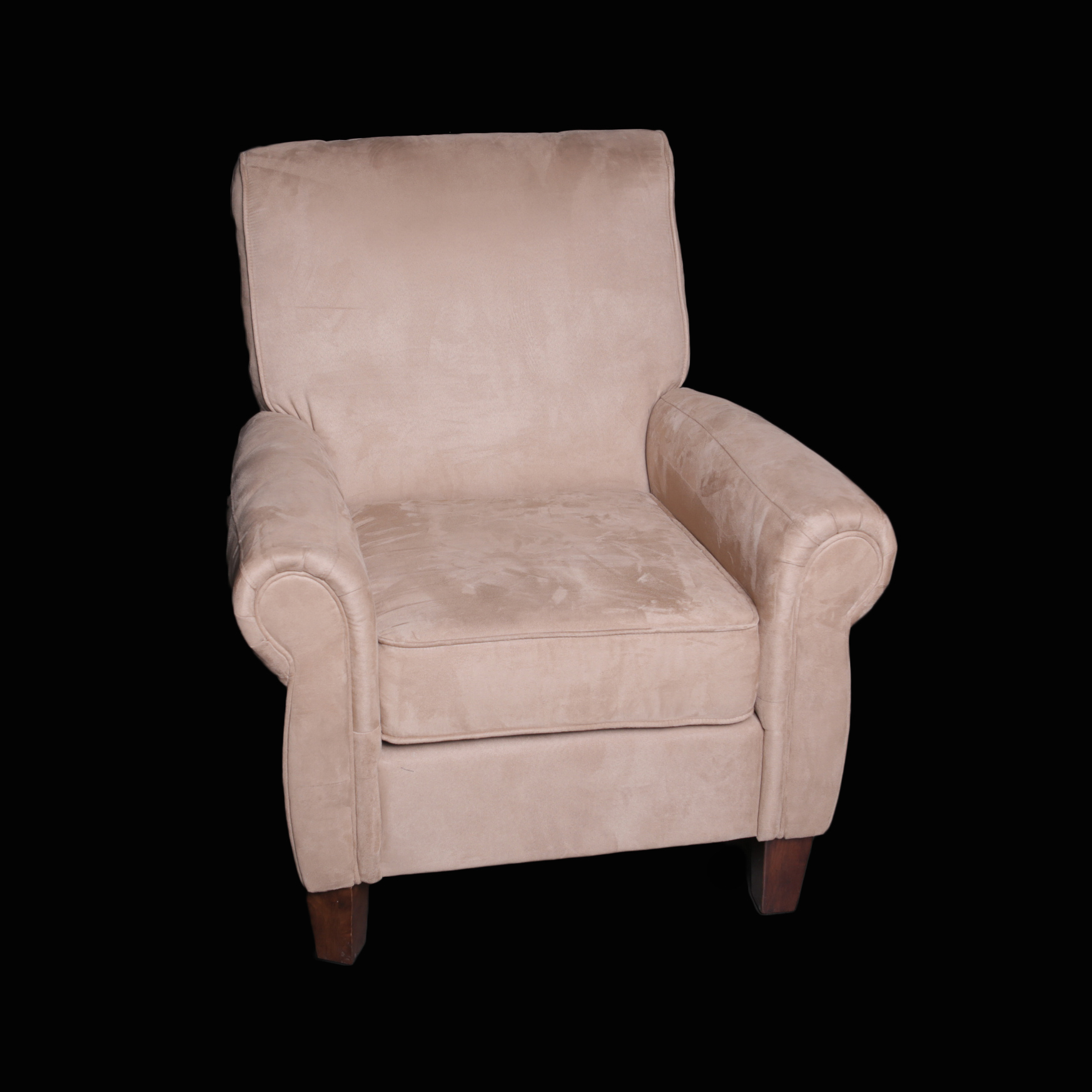 First & Best Furniture Co. Tan Polyester Upholstered Arm Chair EBTH
