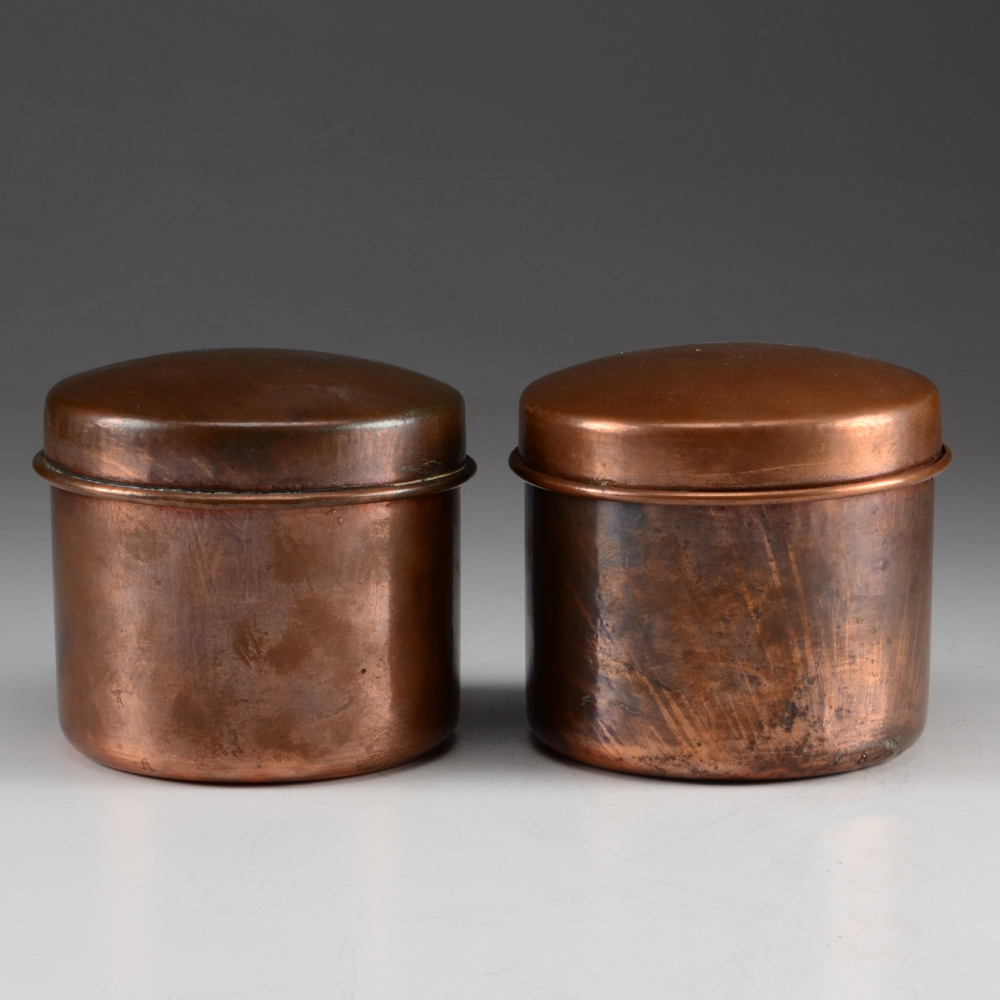 Pair of Antique Copper Containers EBTH