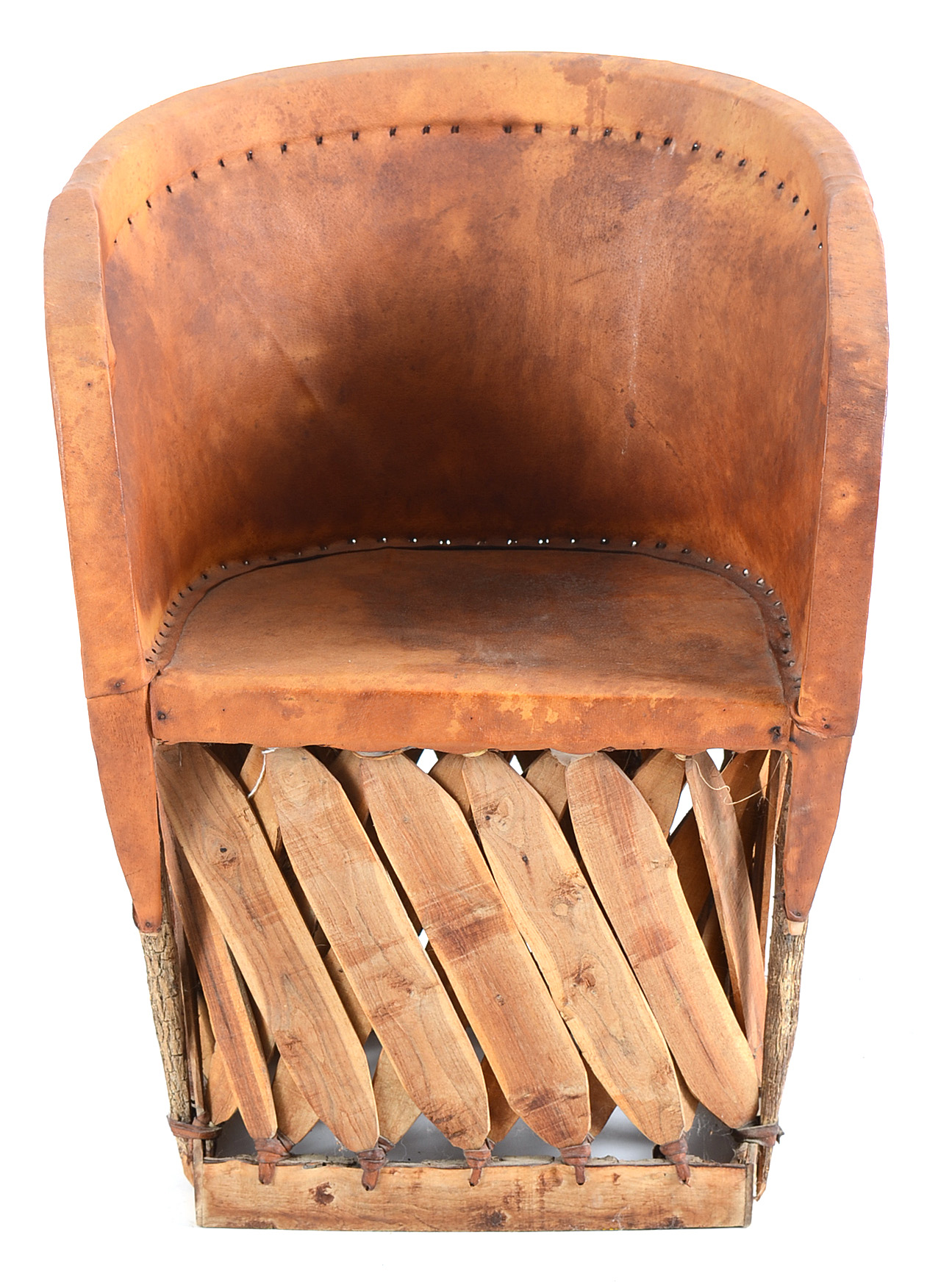 Traditional Mexican Equipale Barrel Chairs EBTH