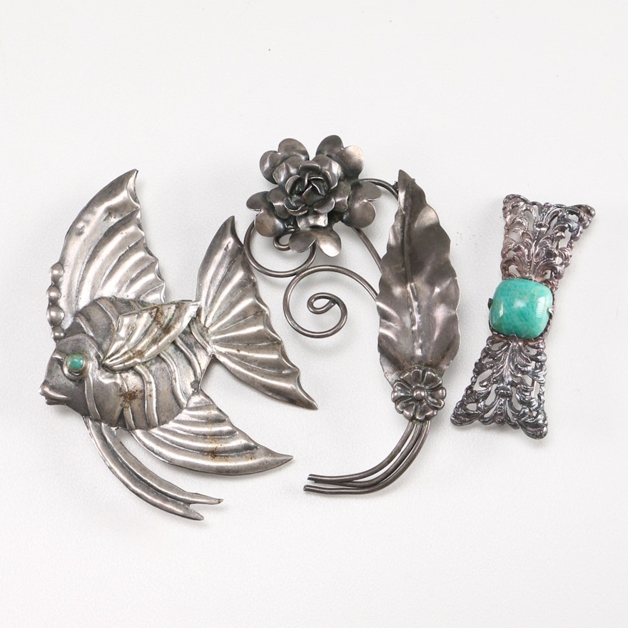 Sterling Silver Brooches Ebth Sterling Silver Brooches Ebth