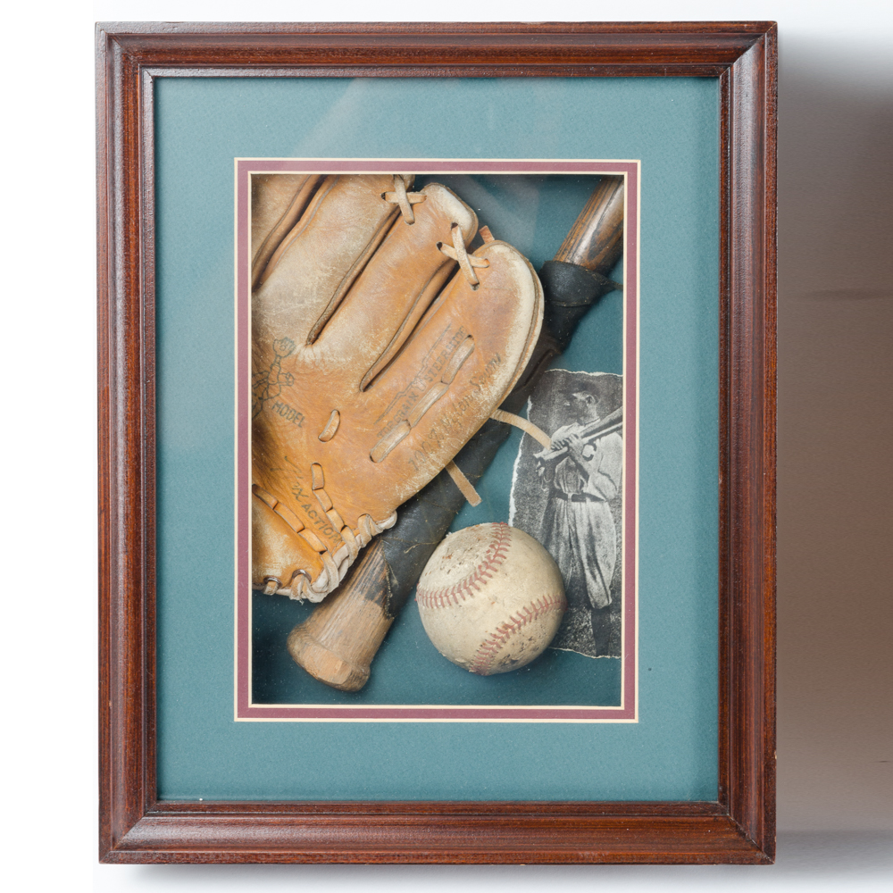 Pair of Sports Themed Shadow Boxes | EBTH
