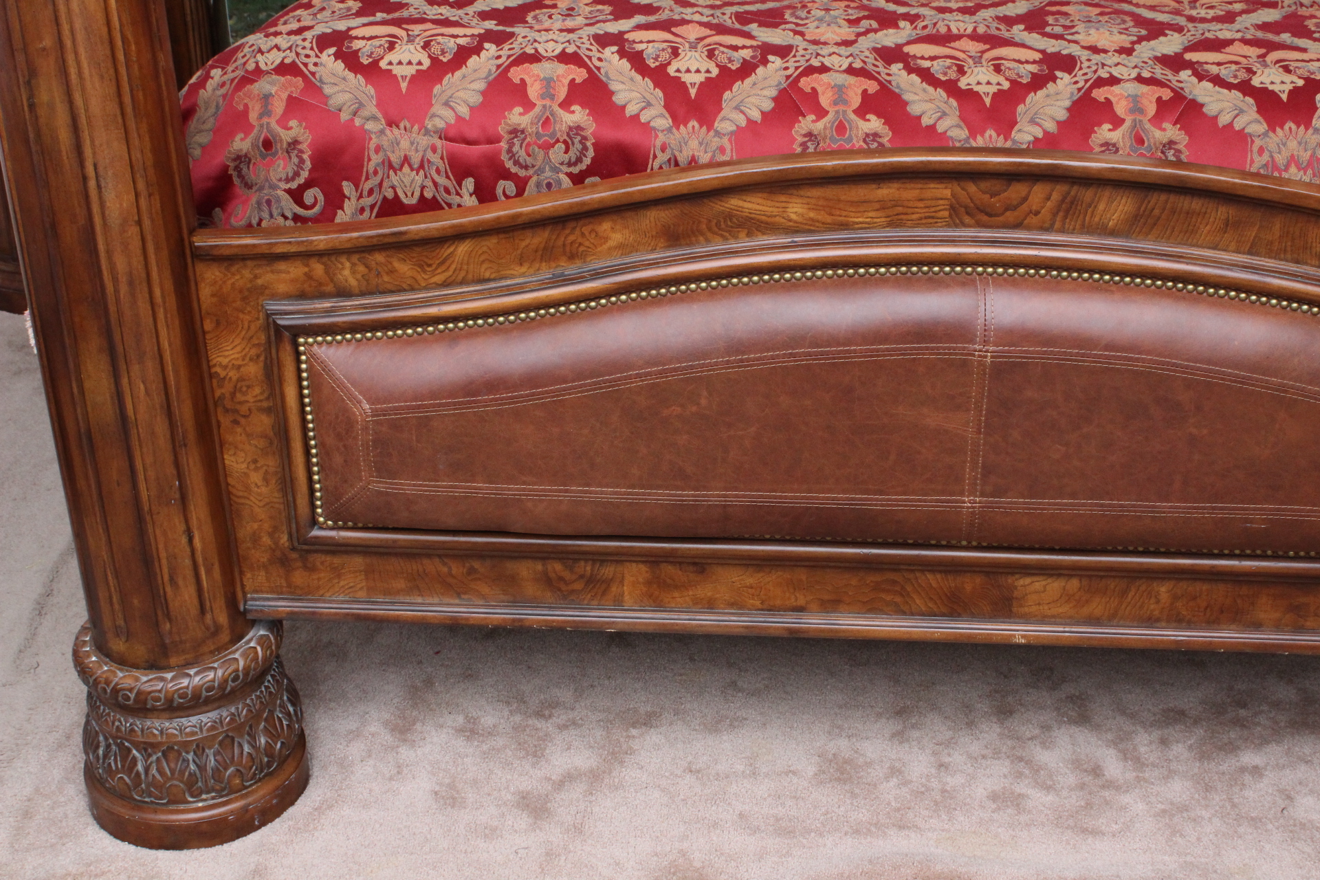 Collezione Europa Walnut Veneer and Wrought Iron ...