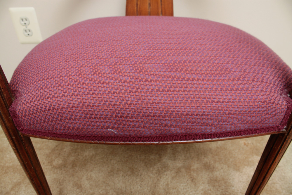 Antique Carved Wood Barrel Chair EBTH