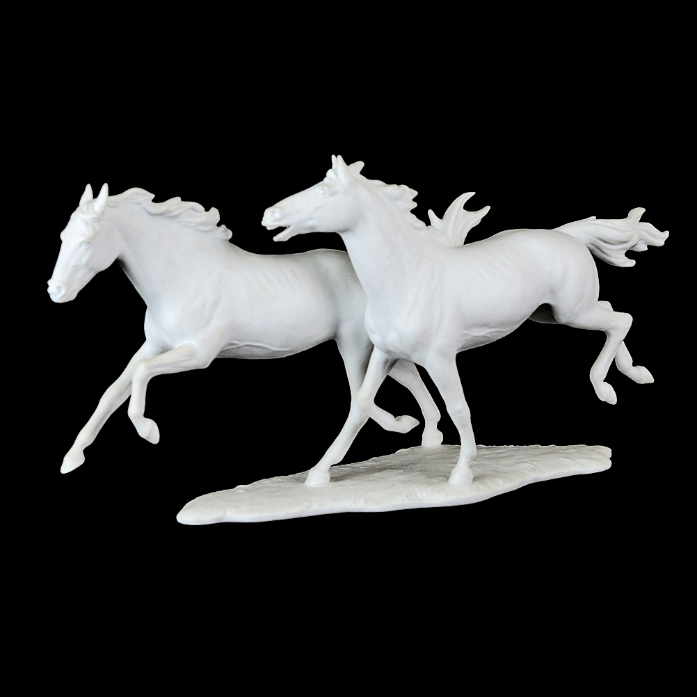 Kaiser Germany Bisque Porcelain Figurine "Two Horses" EBTH