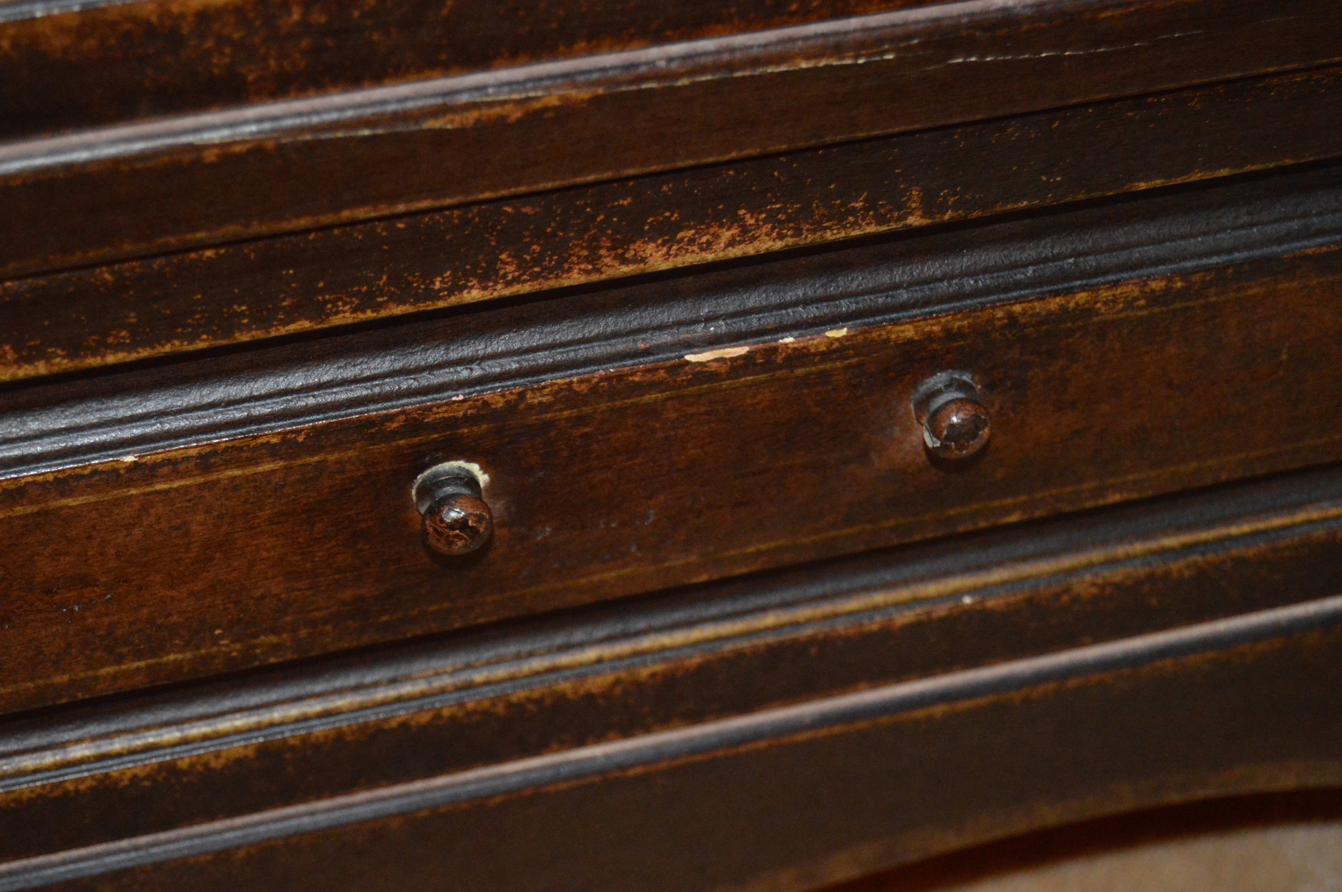 Stenciled Wood Armoire EBTH