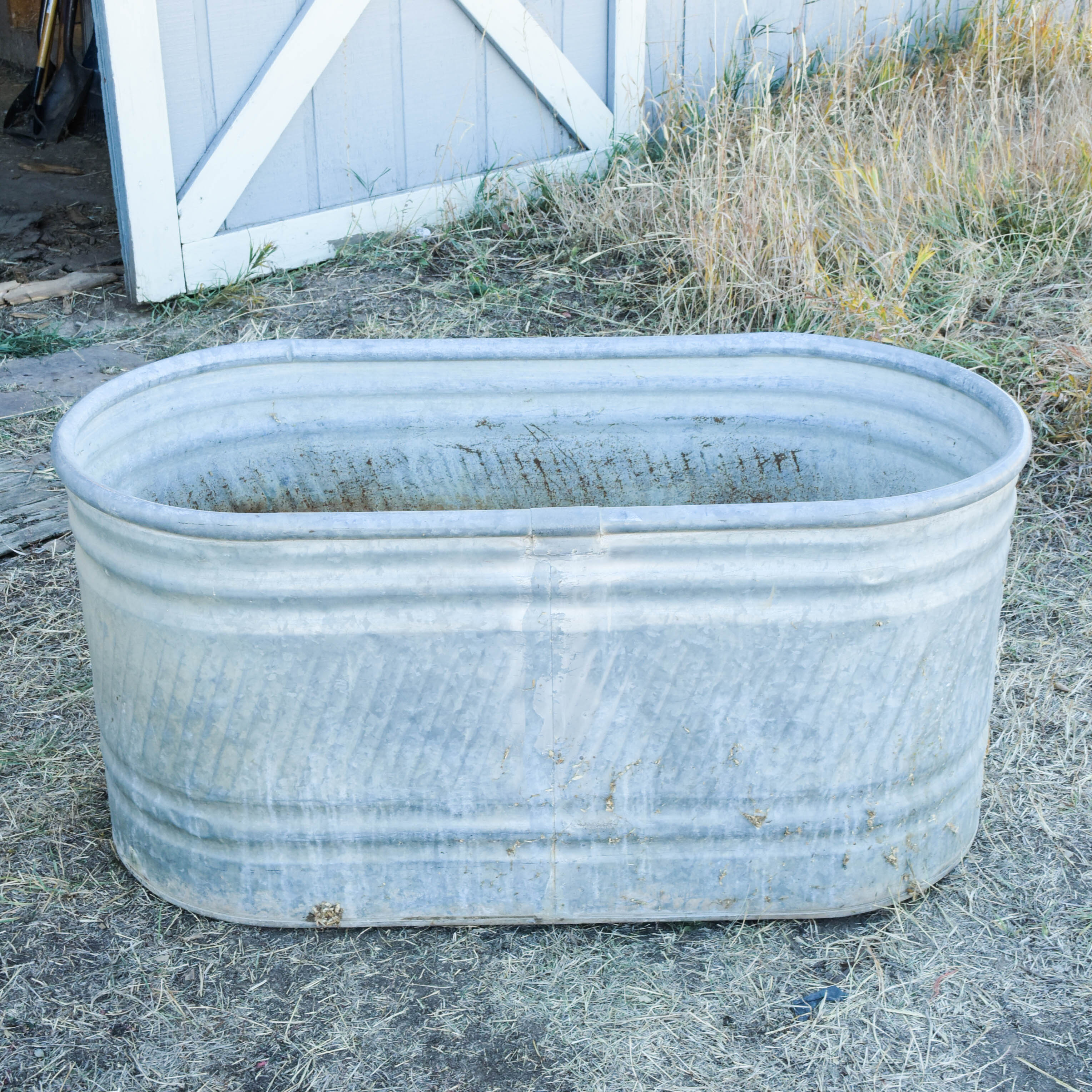 Large Galvanized Metal Stock Tank EBTH