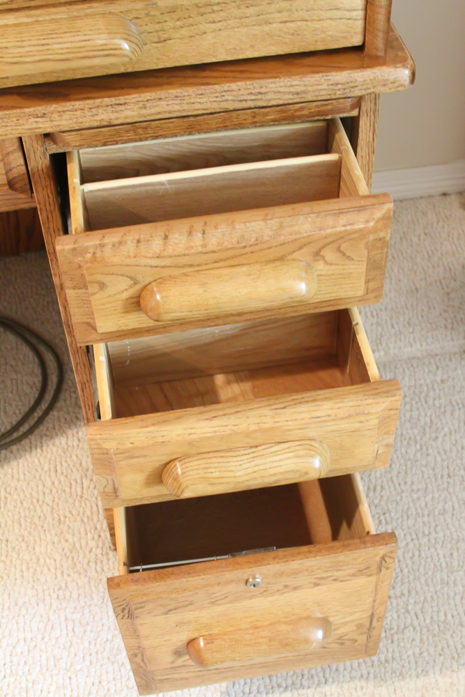 Late 20th Century Roll Top Desk by Eagle Craft EBTH