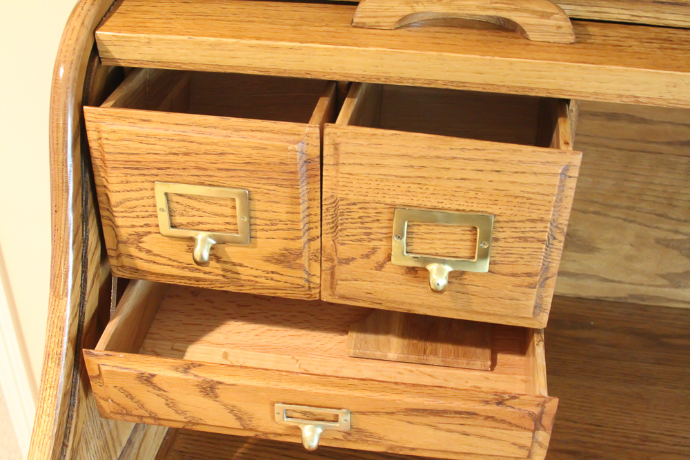 Late 20th Century Roll Top Desk by Eagle Craft EBTH