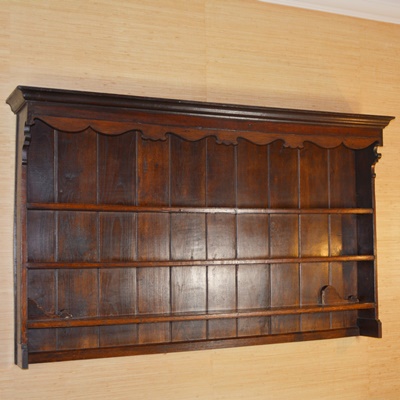 Antique Hanging Welsh Oak Cupboard Ebth