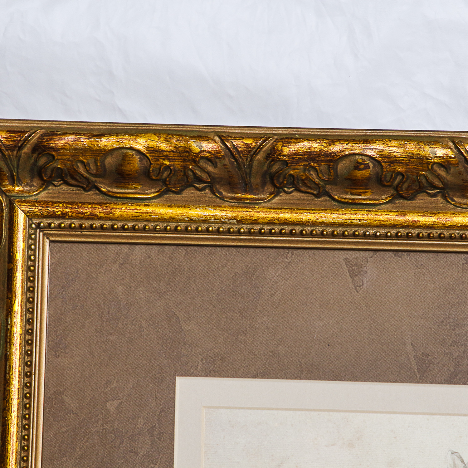 Coordinating Floral Prints in Gold Tone Frames EBTH