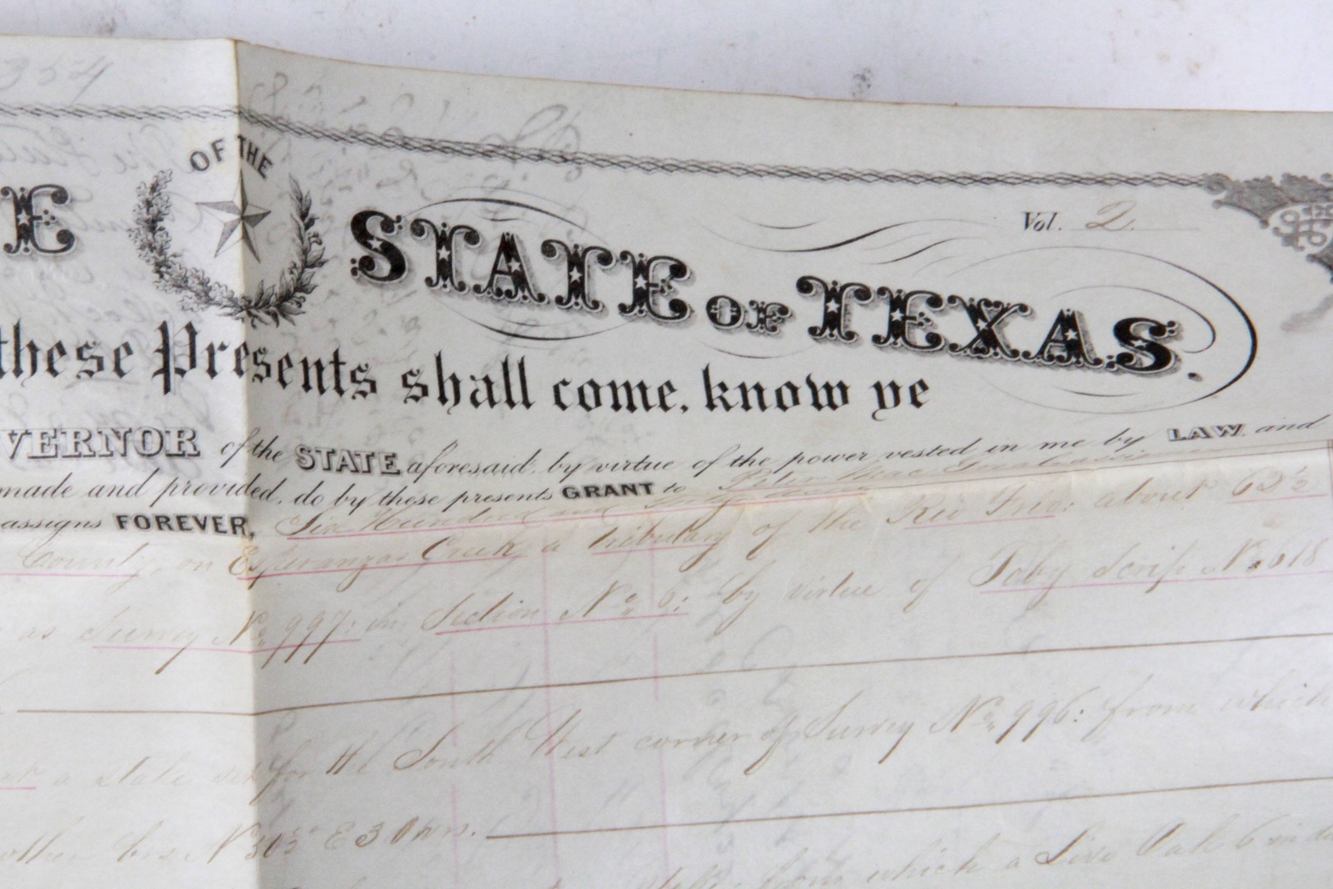 Collection of Texas Land Grants from Mid to Late 1800s EBTH