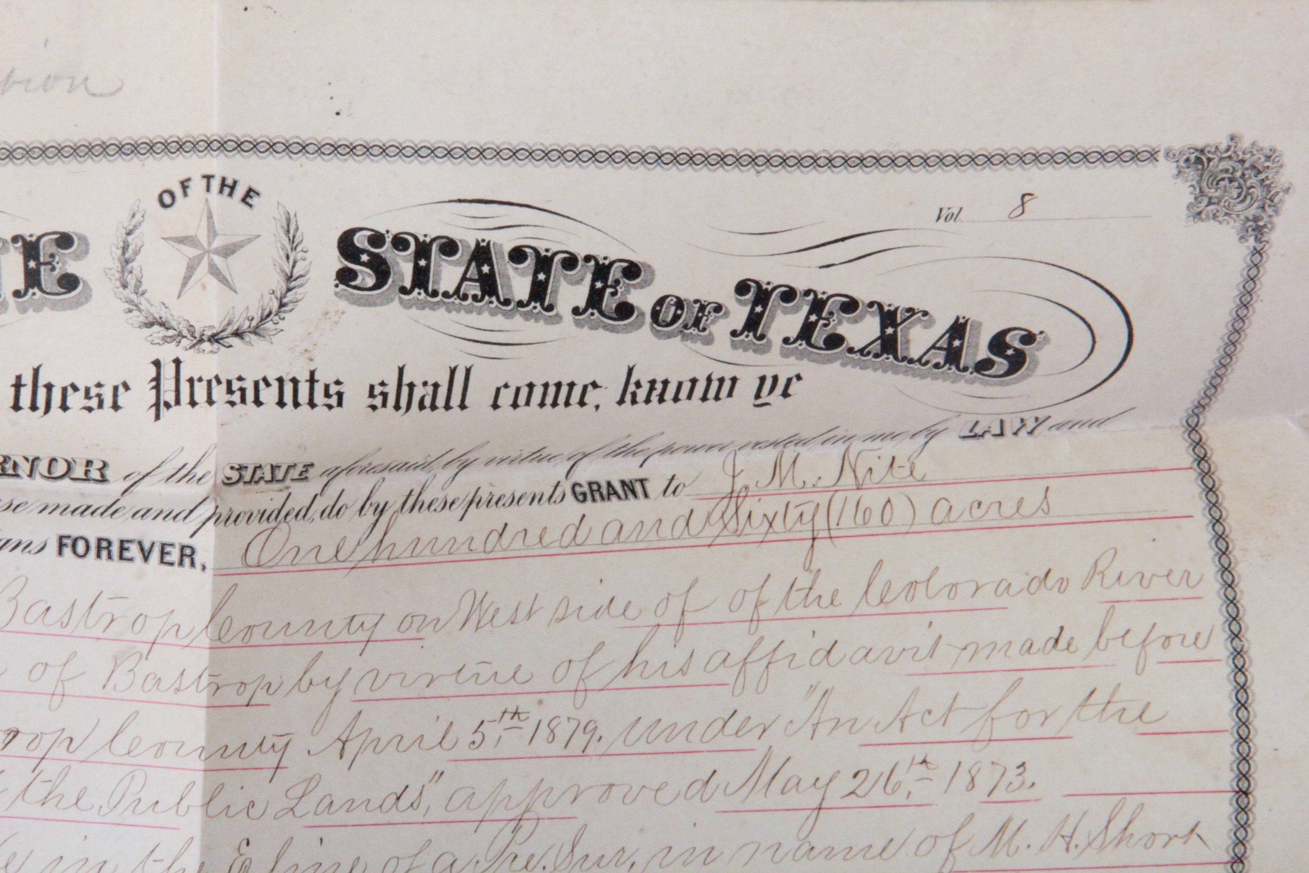 Collection of Texas Land Grants from Mid to Late 1800s EBTH