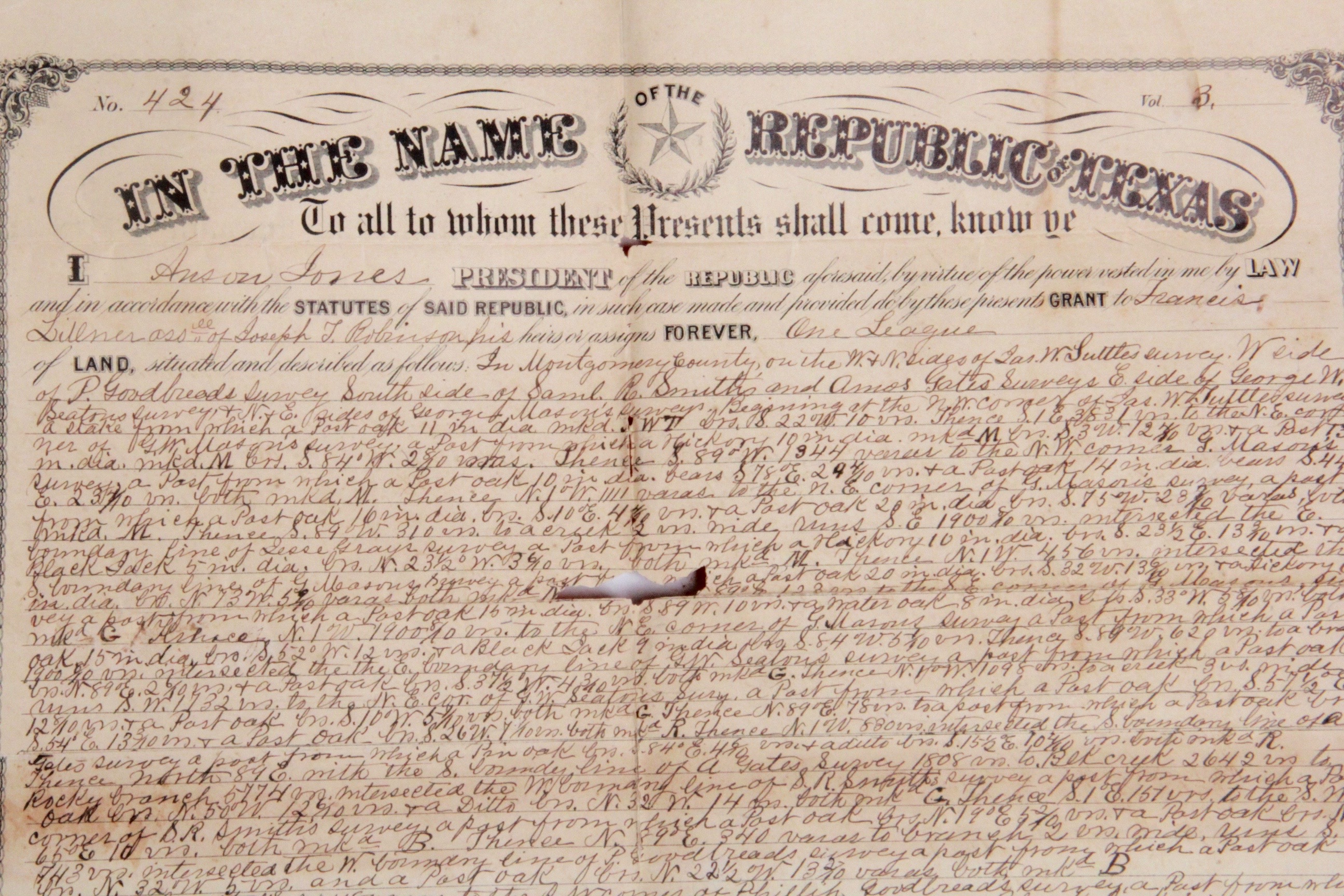 Collection of Texas Land Grants from Mid to Late 1800s EBTH