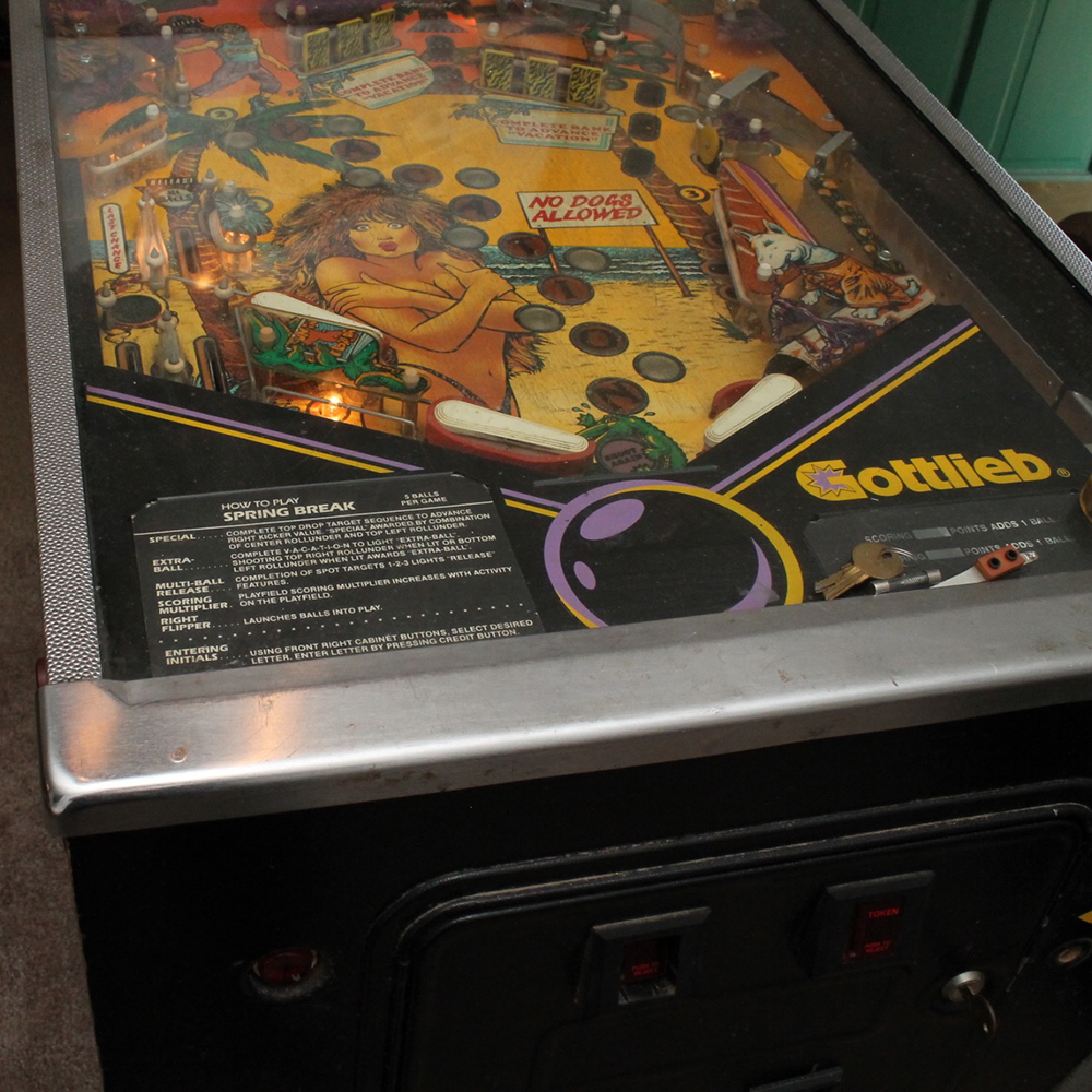 1980s "Spring Break" Pinball Machine EBTH
