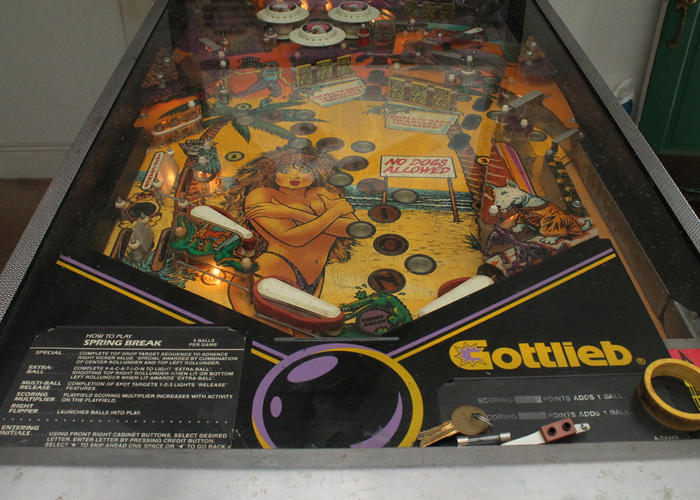 1980s "Spring Break" Pinball Machine EBTH