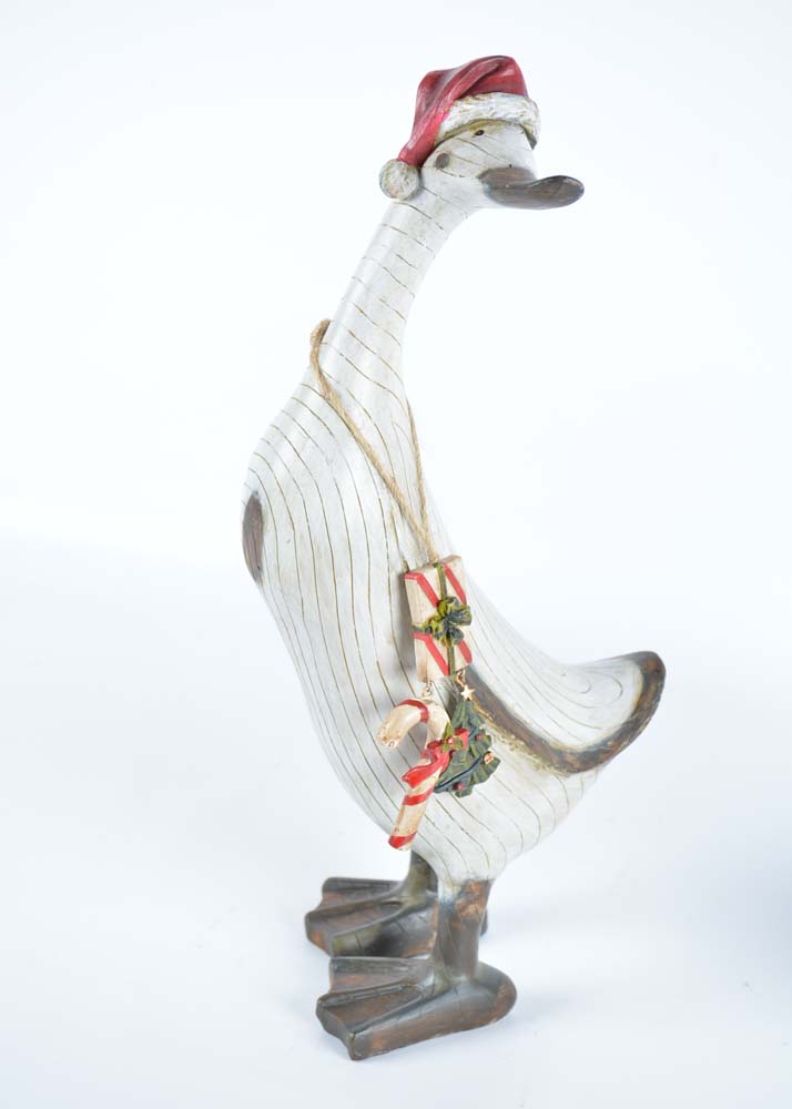 Wooden Christmas Ducks EBTH
