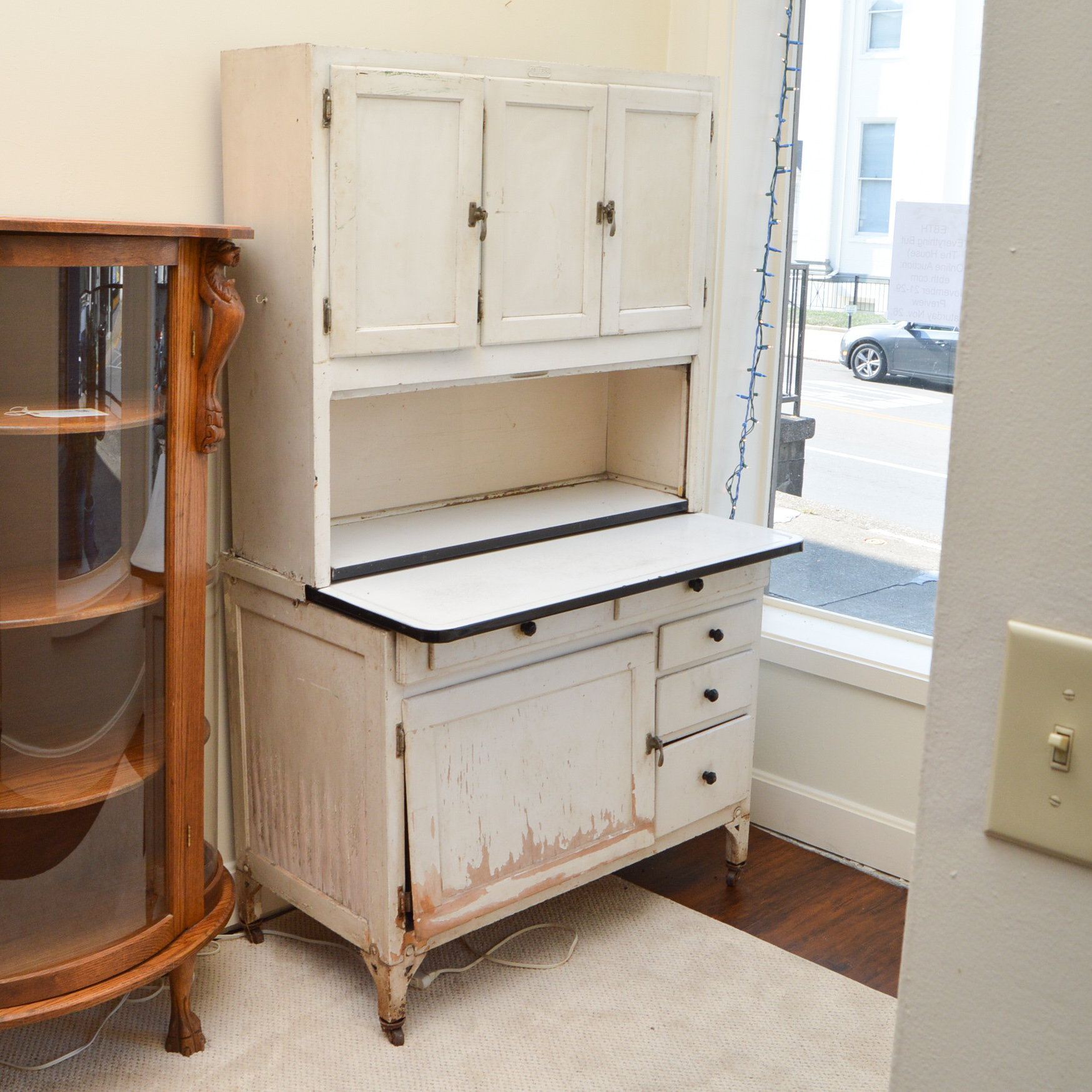 Antique Hoosier Cabinet By Sellers EBTH   16lex267.D1 031 