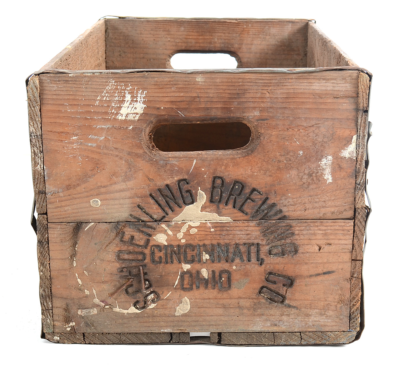 Antique Cincinnati Schoenling Beer Wood Beer Crate EBTH