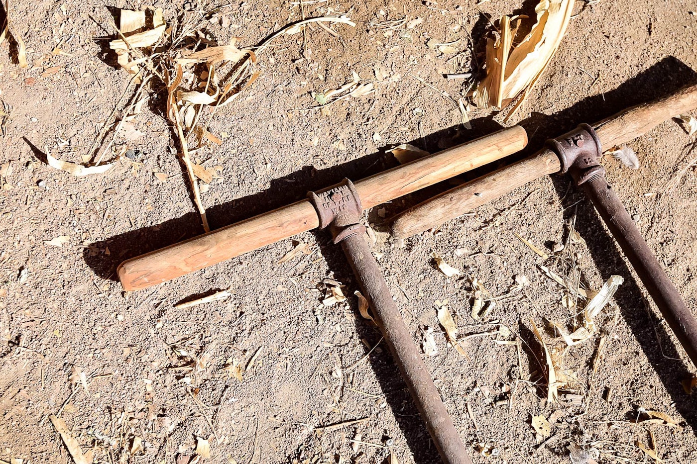 Pair Of Antique Post Hole Diggers EBTH pair-of-antique-post-hole-diggers-ebth
