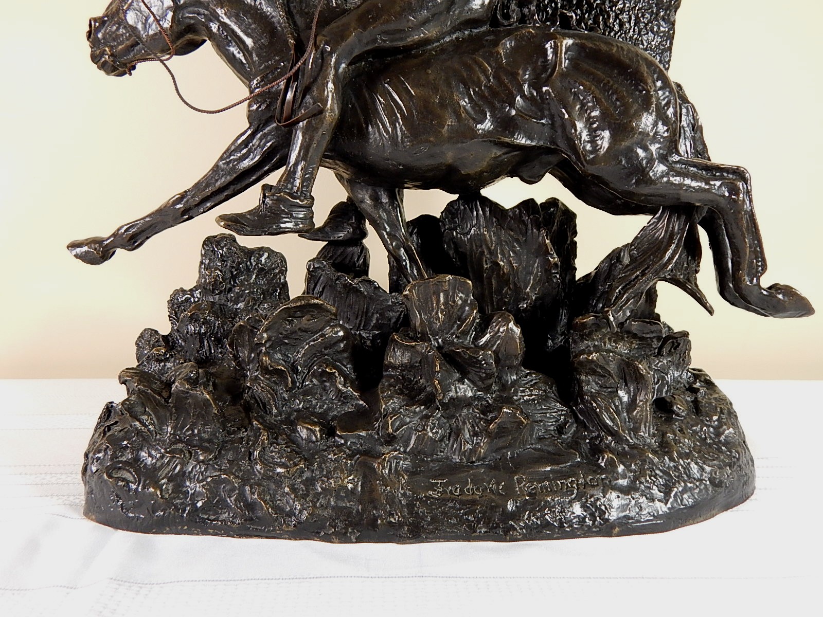 Frederic Remington Recast Bronze Sculpture "The Horse Thief" EBTH