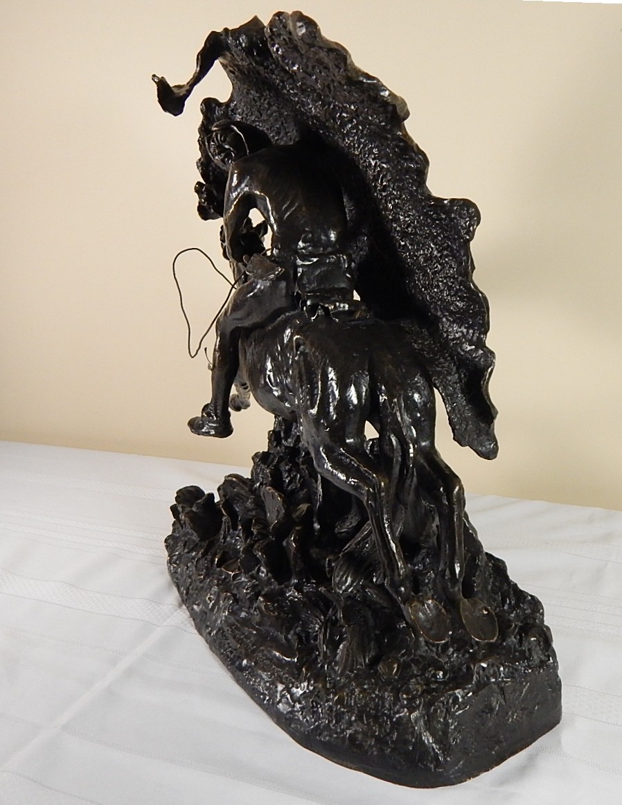 Frederic Remington Recast Bronze Sculpture "The Horse Thief" EBTH