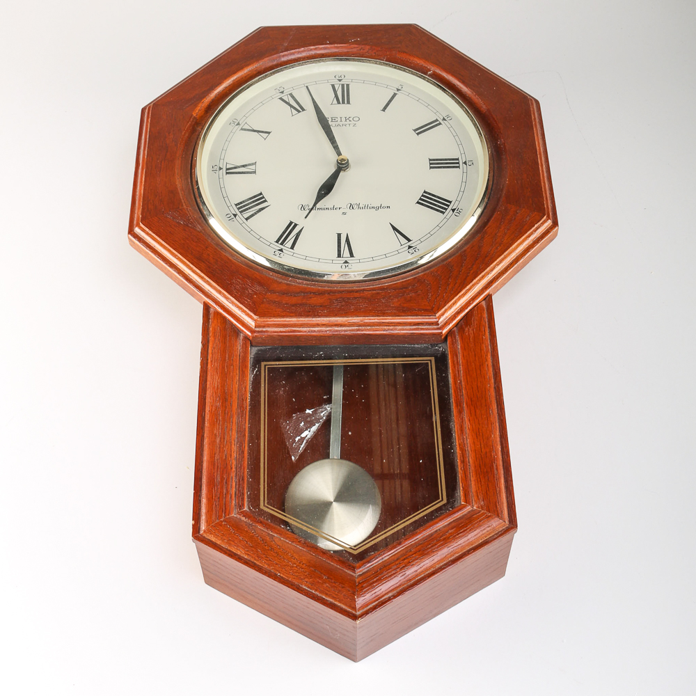 Seiko Schoolhouse Pendulum Wall Clock EBTH