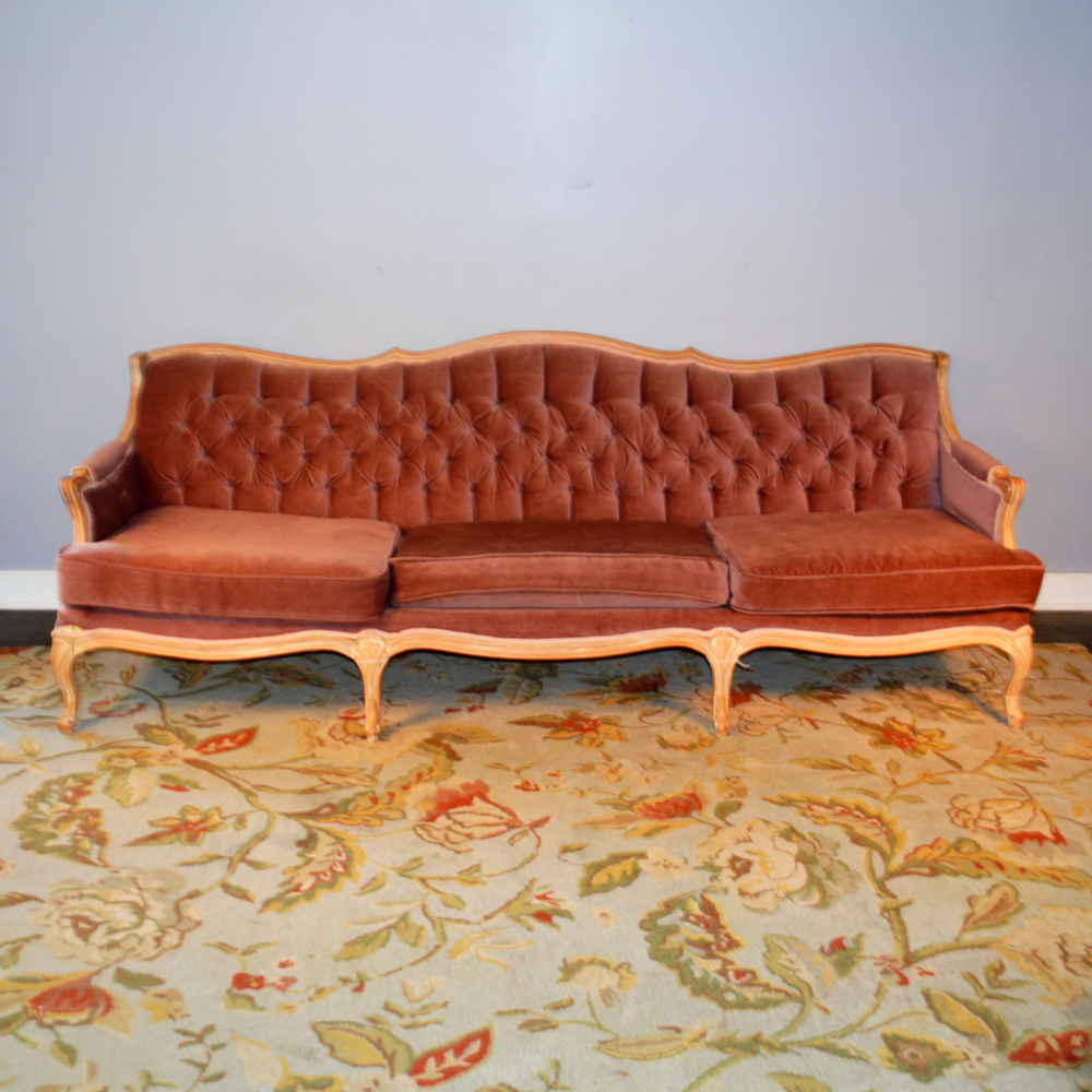 Vintage French Provincial Tufted Sofa EBTH