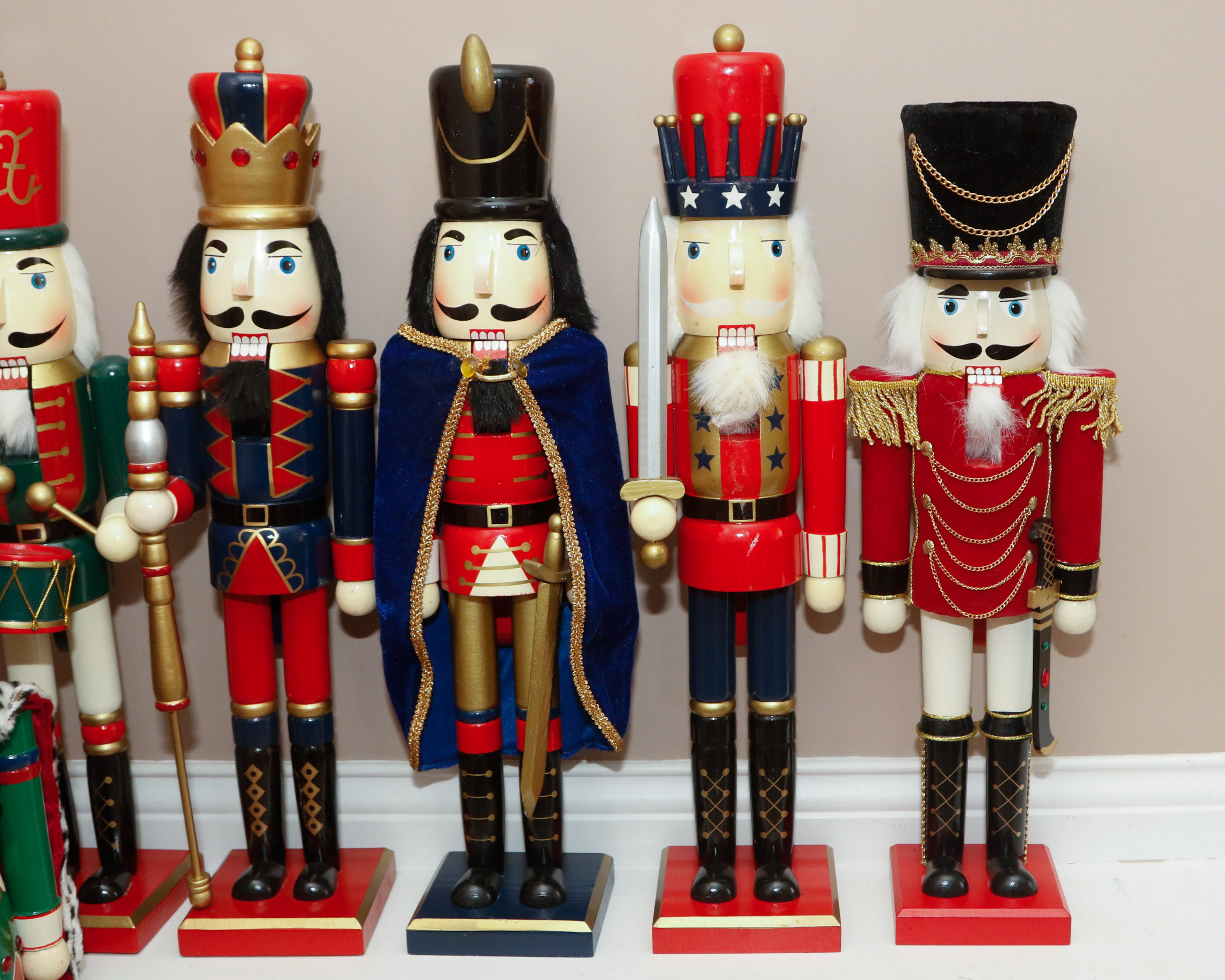 Collection of Handcrafted Wooden Nutcracker Dolls EBTH
