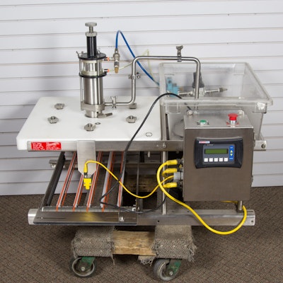 Pizzamatic Corp. Automated Pizza Sauce Applicator Pizzamatic Corp. Automated Pizza Sauce Applicator