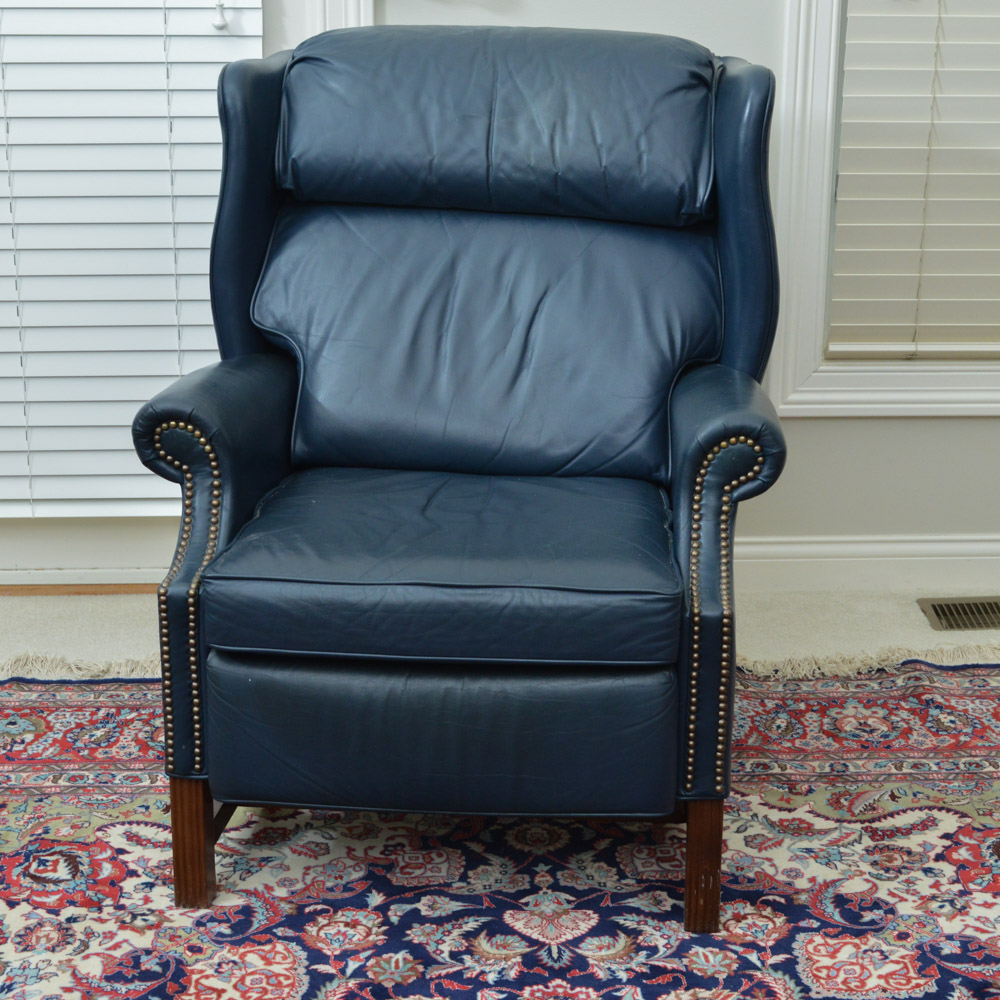 LaZBoy "Classics" Leather Wing Back Recliner EBTH
