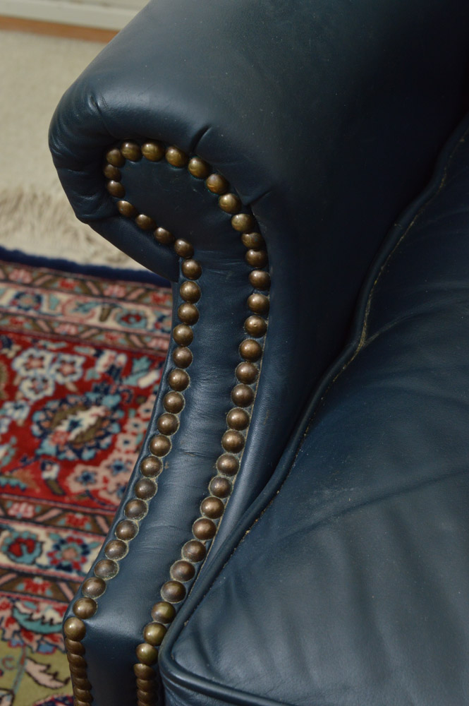 LaZBoy "Classics" Leather Wing Back Recliner EBTH