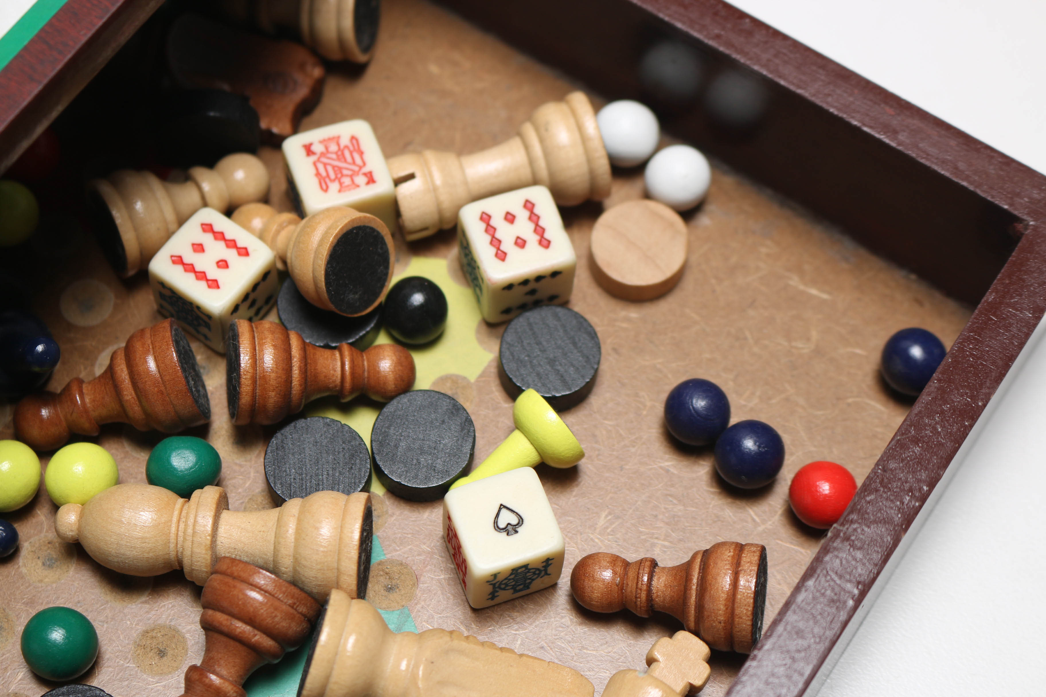 Wooden MultiBoardGame Box EBTH