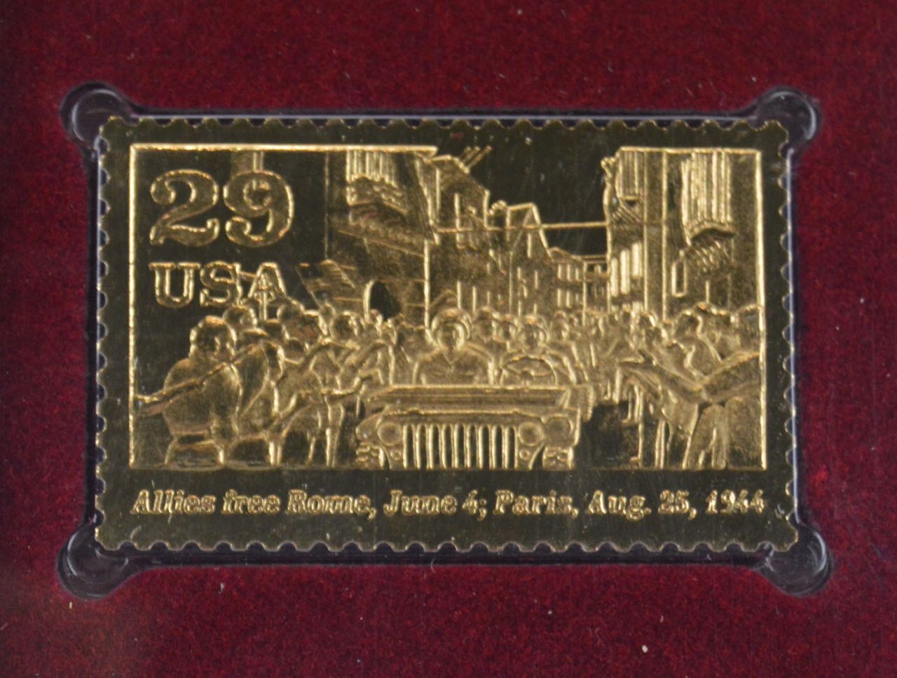 22K Golden Replicas of United States Postage Stamps EBTH