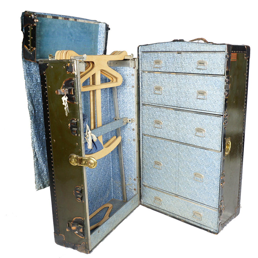 H A Brinkhaus Sons Wardrobe Trunk Circa 1920 Ebth