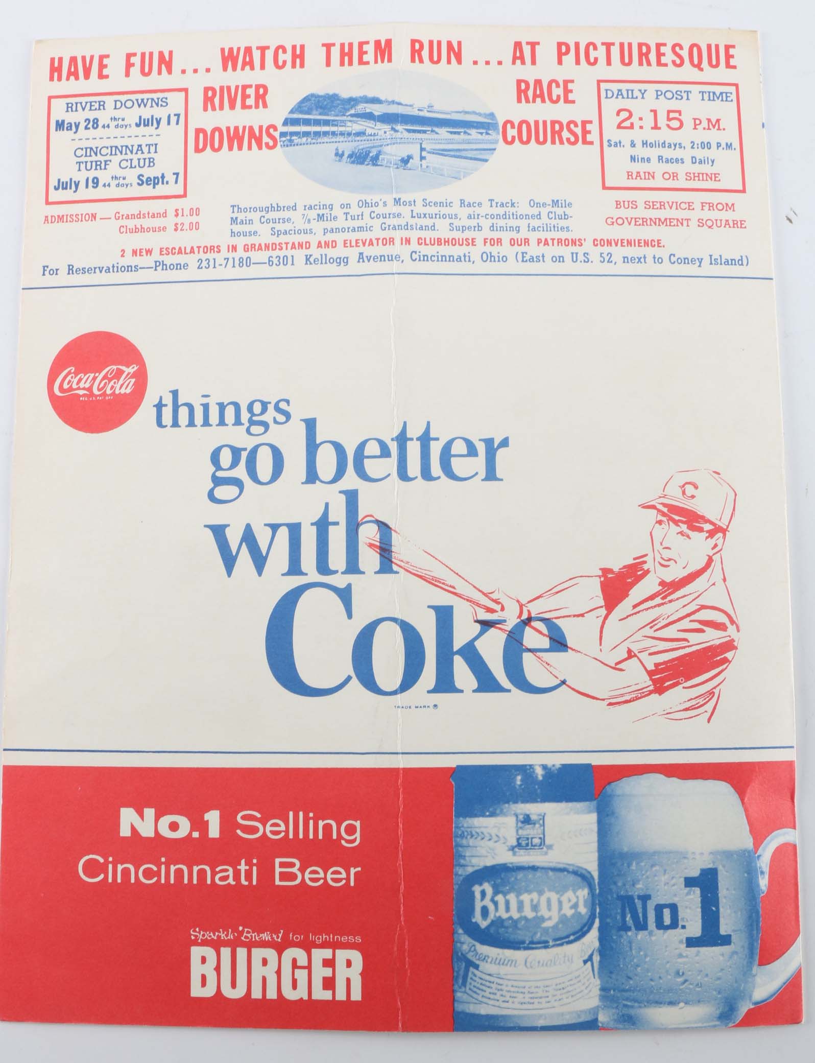 1965 Cincinnati Reds Score Card EBTH