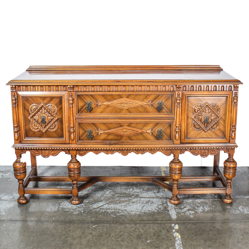 Vintage Jacobean Buffet EBTH