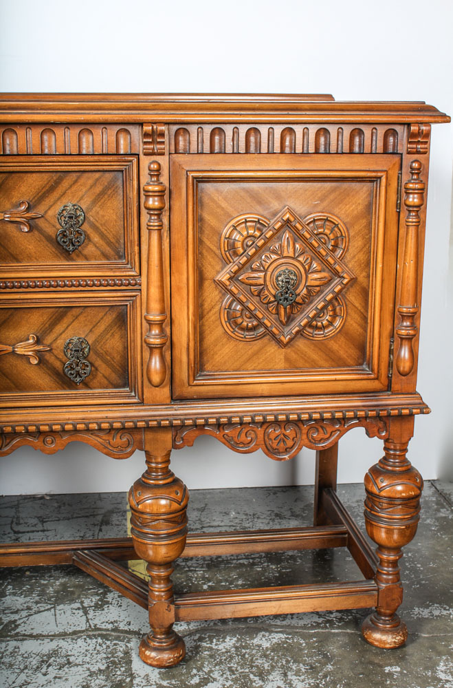 Vintage Jacobean Buffet EBTH